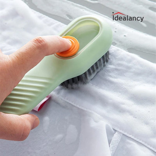 Liquid shoe brush