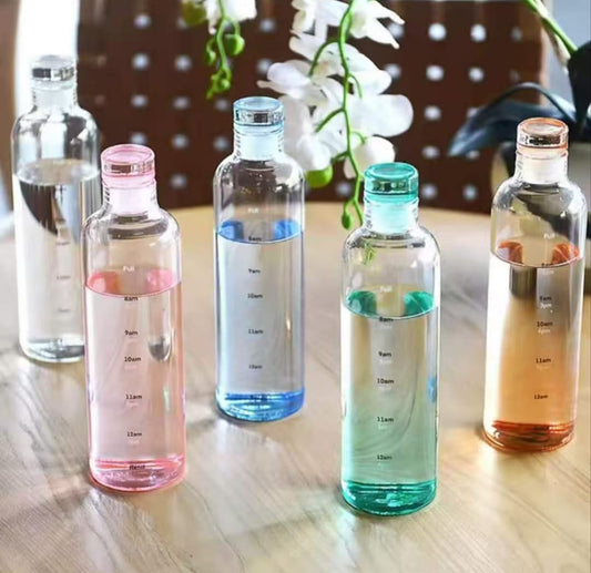 Transparent water bottle – BPA Free, Multiple Colors