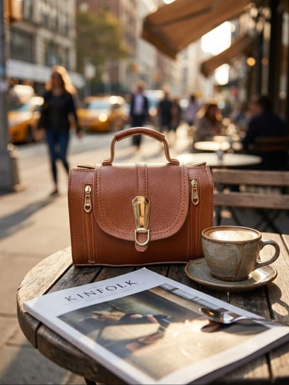 3 Zipper Carry HandBag