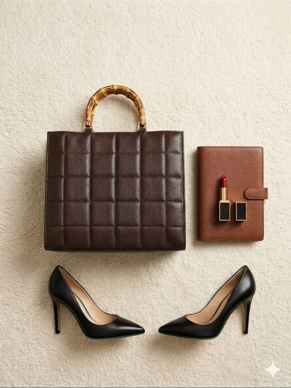 Luxe Quilted Tote Bag