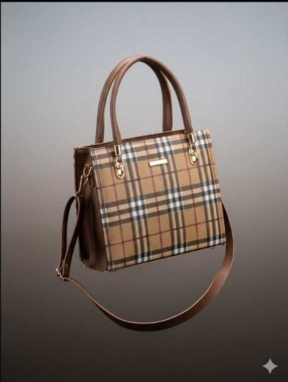 Check Pattern Tote Bag