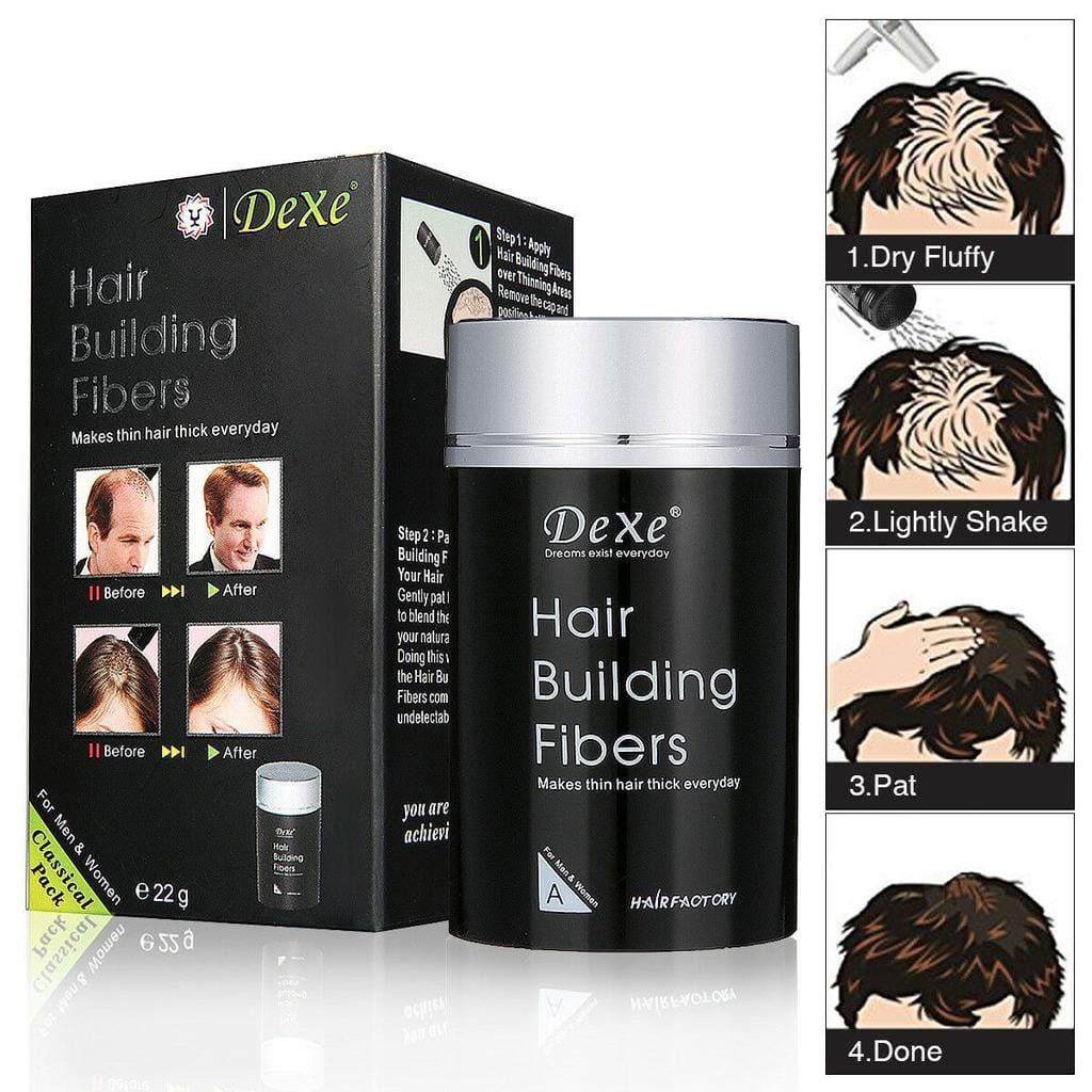 DeXe Hair Building Fibers  — Instant Hair Thickener Keratin Powder Pakistan | Zestifypk