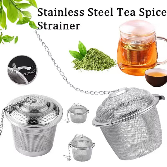 Stainless Steel Tea & Spice Infuser Ball with Chain