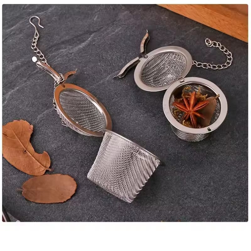Stainless Steel Tea & Spice Infuser Ball with Chain