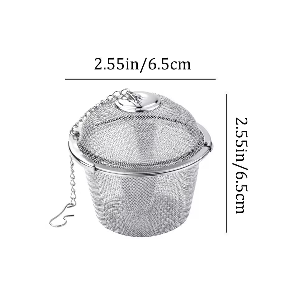 Stainless Steel Tea & Spice Infuser Ball with Chain