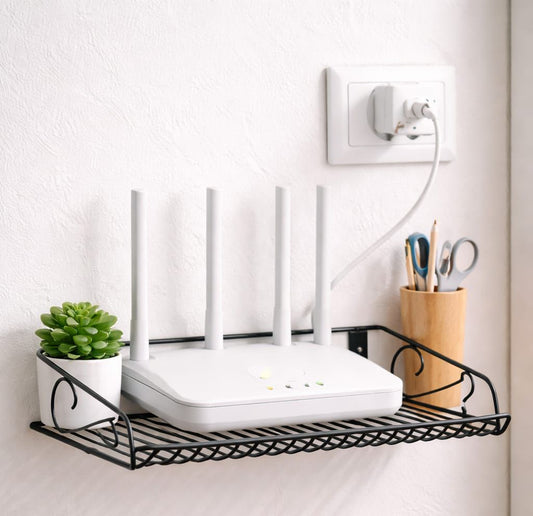 Bright House Iron Wall Shelf (WiFi Router / Book / Multi-Purpose)