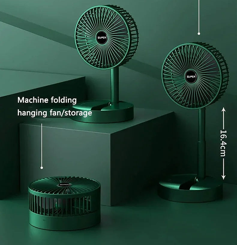 Foldable Rechargeable Desk & Floor Fan