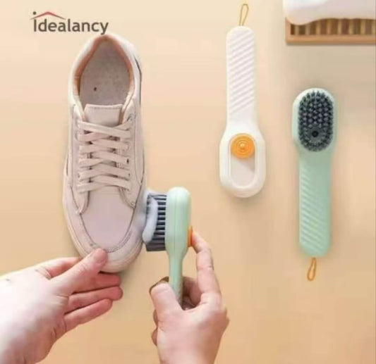 Liquid shoe brush