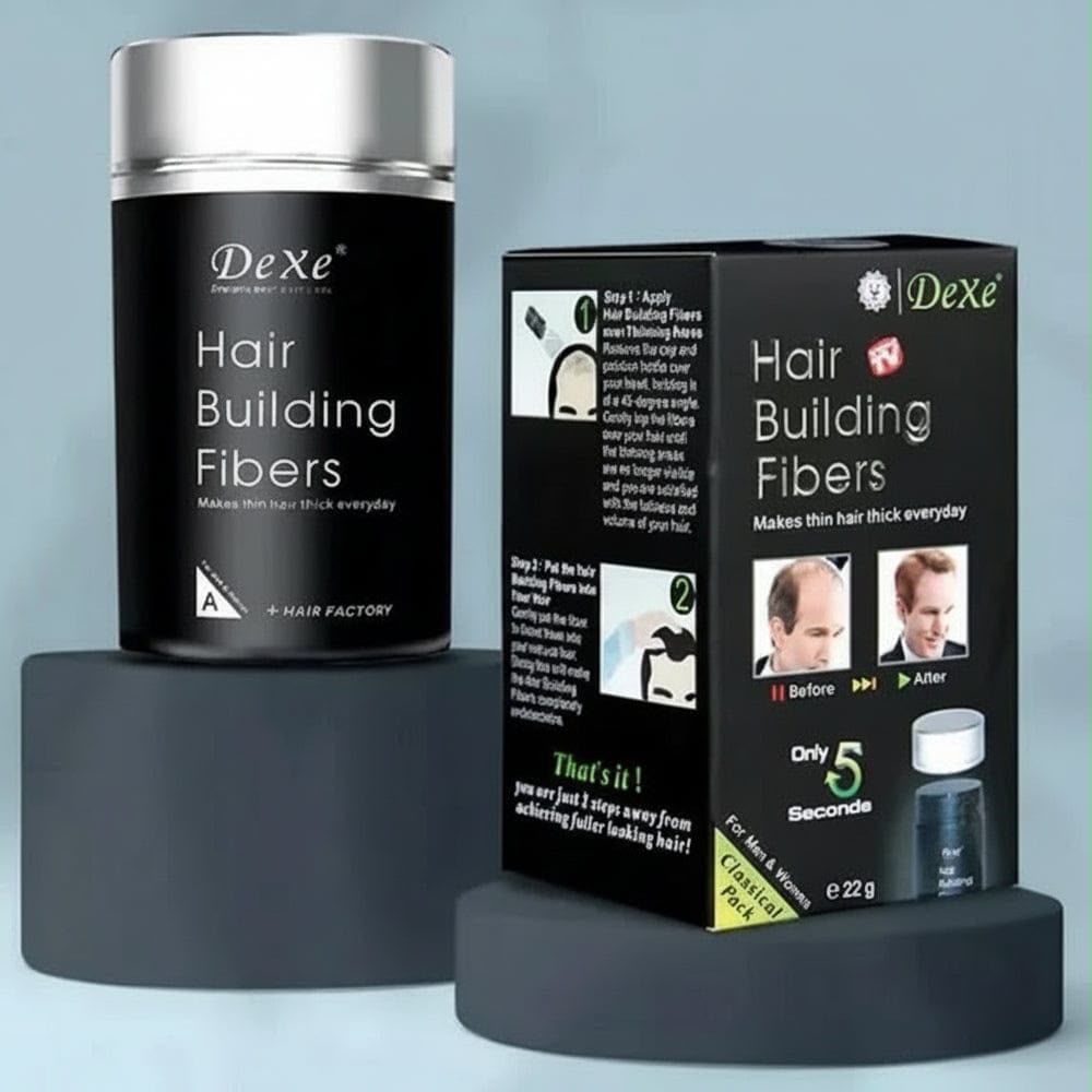 DeXe Hair Building Fibers  — Instant Hair Thickener Keratin Powder Pakistan | Zestifypk