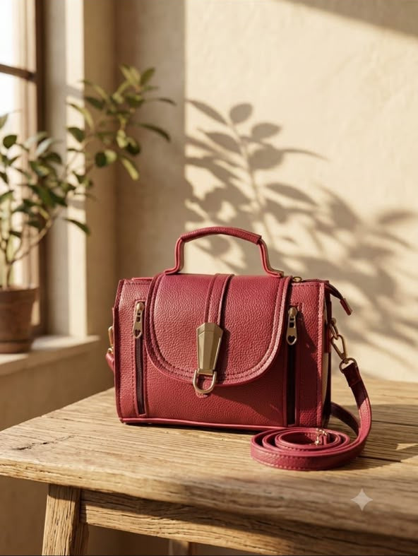 3 Zipper Carry HandBag