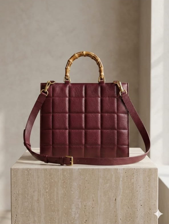 Luxe Quilted Tote Bag
