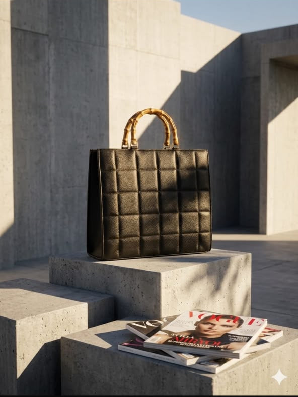 Luxe Quilted Tote Bag