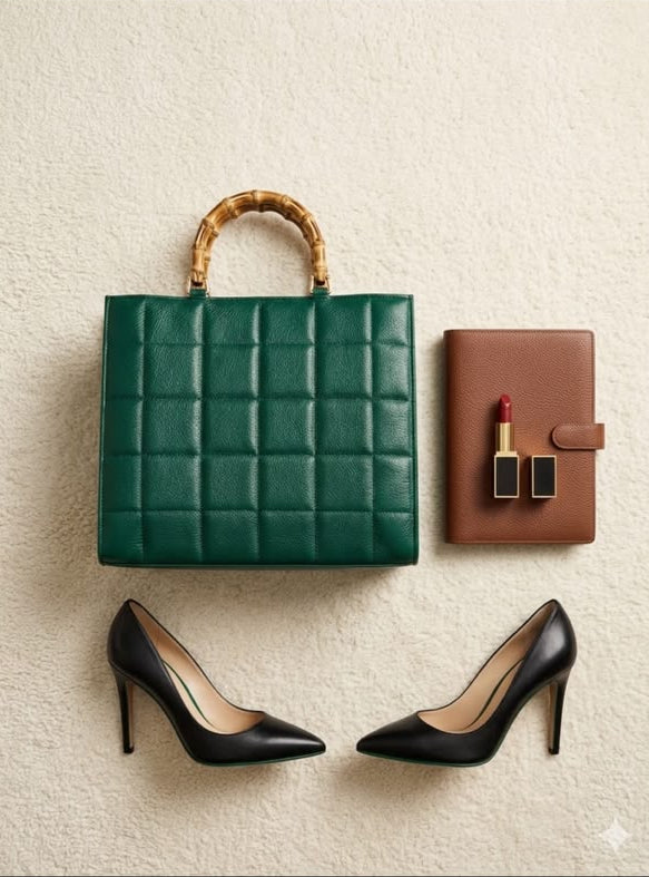 Luxe Quilted Tote Bag