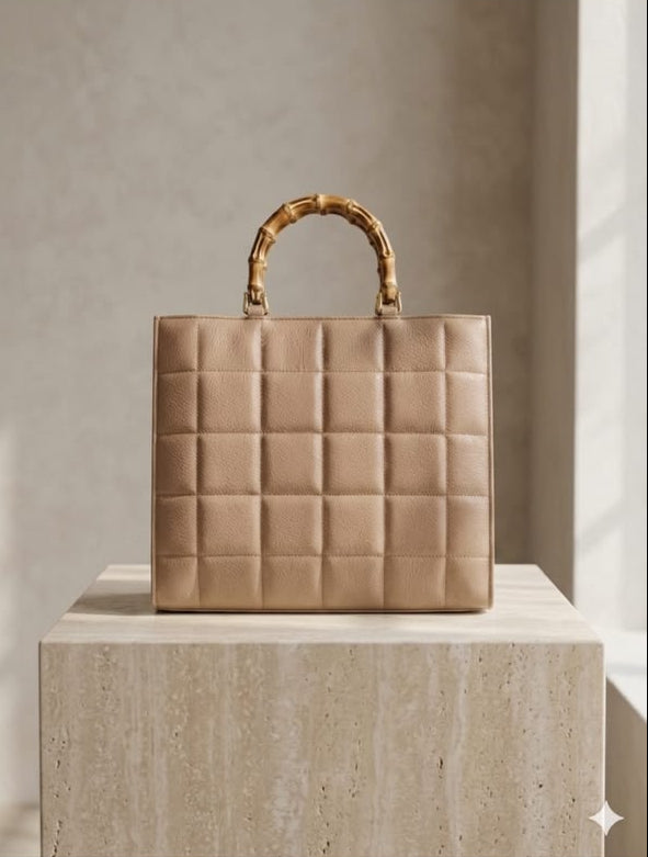 Luxe Quilted Tote Bag