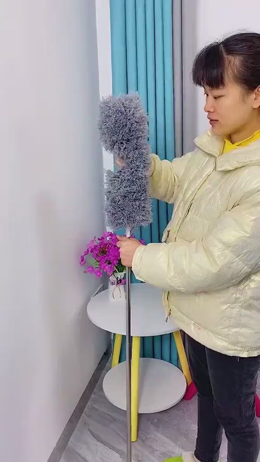 Extendable Microfiber Feather Duster — Telescopic Handle, Ceiling Fan Cleaner